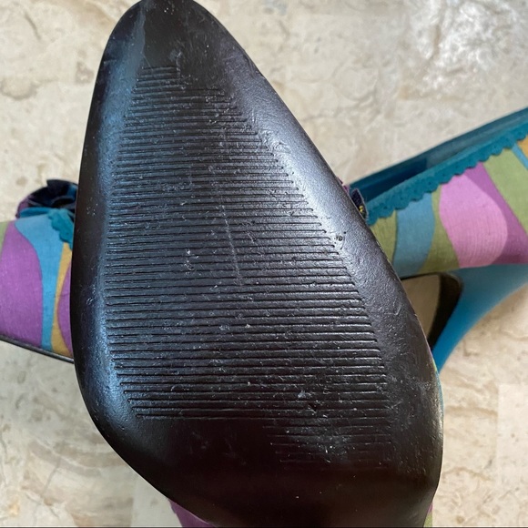 Elegant High Heel Slip On Pump Moda Spana Bow Size 13M - Picture 7 of 12